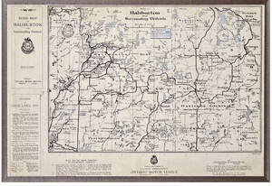 Map of  Haliburton – 1935