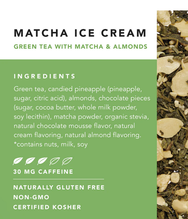 Matcha Ice Cream Tea Pyramid Sachets