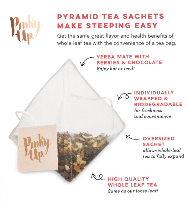 Raspberry Truffle Pyramid Tea Sachets