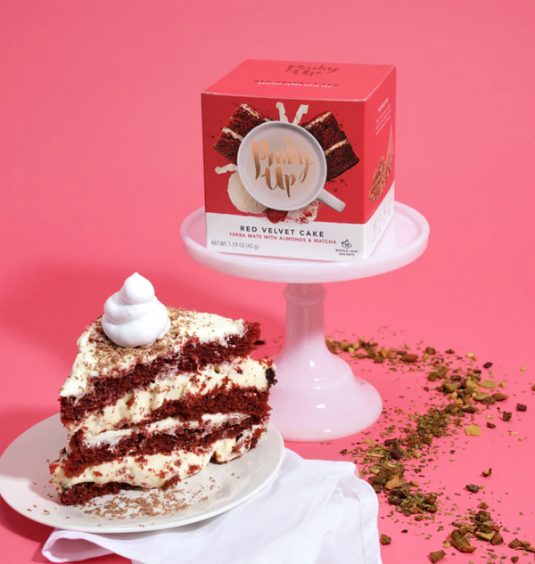 Red Velvet Cake Pyramid Sachets