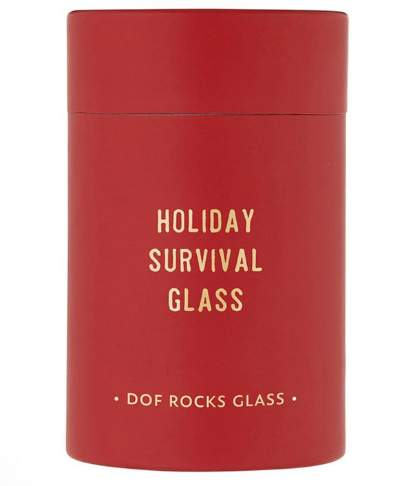 Holiday Survival Glass - Rocks Glass