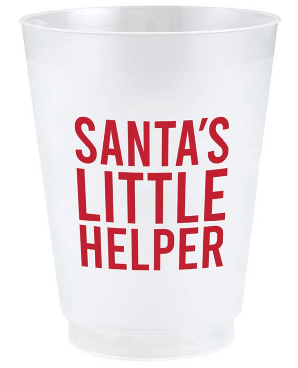 Holiday Frost Cups - Santa's Little Helper