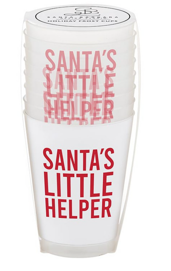 Holiday Frost Cups - Santa's Little Helper