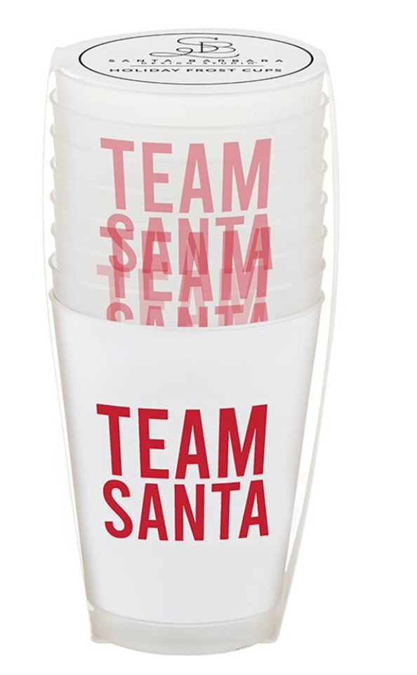 Holiday Frost Cups - Team Santa